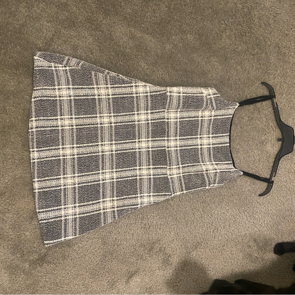 Plaid Sleeveless Dress